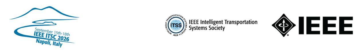 IEEE ITSC 2026, IEEE Intelligent Transportation Systems Society, and IEEE